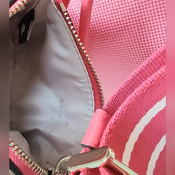 Kate Spade Rosie Canvas Large Bucket Bag Pink Peppercorn NWT! - Picture 6 of 12